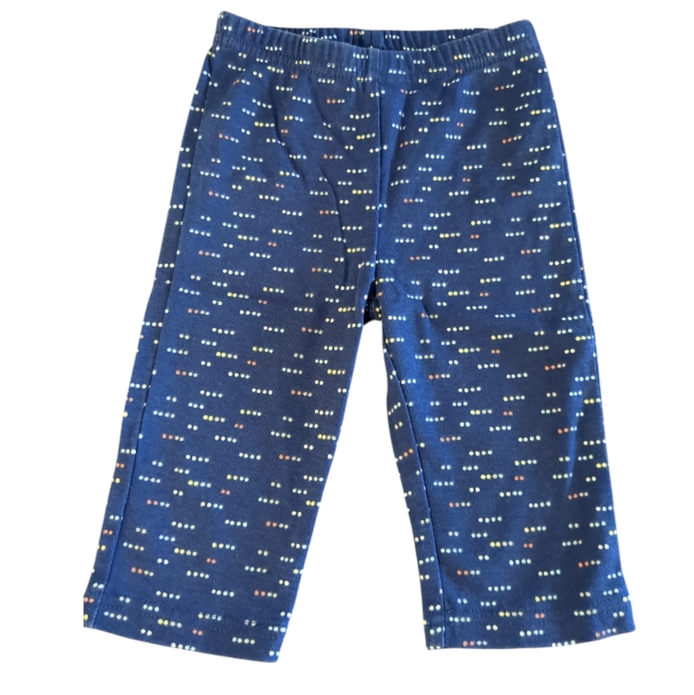 🍁2/$7🍁BABY DUMPLING Blue Pants With Dots Print